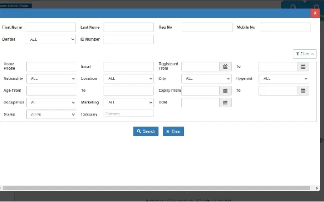 Smart and advanced search _ dental software feature